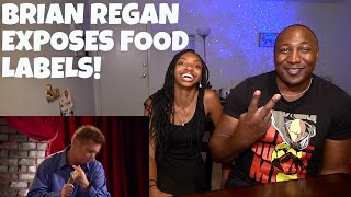 BRIAN REGAN IS SO SILLY  Brian Regan  Foods and Labels  REACTION [upl. by Guillema]