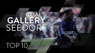 CLARENCE SEEDORF  INTER TOP 10 GOALS  Goal Gallery 🇳🇱🖤💙 [upl. by Bois47]