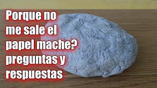 COMO HACER PAPEL MACHE PAPER MACHE PASTEPASTA DE PAPELPaper Pulp [upl. by Norby408]