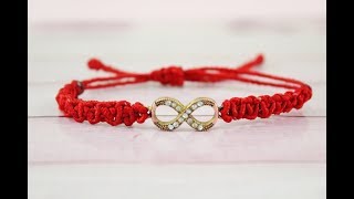 DIY Pulsera de nudo plano [upl. by Saundra]