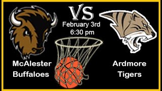 McAlester vs Ardmore BASKETBALL  232023 [upl. by Samal256]