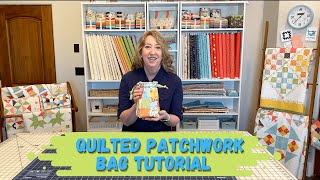 Quilted Patchwork Bag Tutorial [upl. by Tserof]