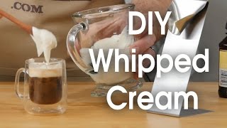 DIY whipped cream in 60 seconds [upl. by Yehus]