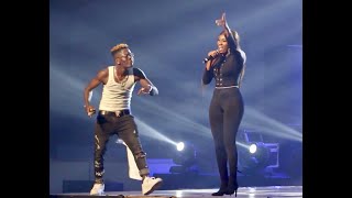 Shatta Wale and Wendy Shay at Wonder Boy Concert 2019 [upl. by Atirys340]