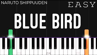 Blue Bird  Naruto Shippuden Opening 3  EASY Piano Tutorial [upl. by Sublett]