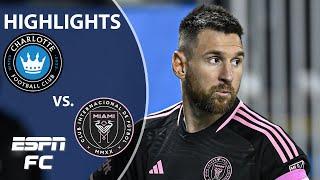 Lionel Messi returns as Inter Miami falls to Charlotte FC in season finale  MLS Highlights [upl. by Alton]