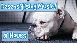 DOG DESENSITISATION MUSIC to help train your dog improve behaviour Sound effects included [upl. by Franckot227]