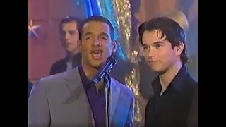 Boy Bands ALLIAGE amp BOYZONE Duet  quotTE GARDER PRÈS DE MOIquot  French TV show quotVideo GAGquot 1997 [upl. by Wilbur]