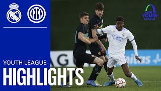 REAL MADRID 21 INTER  U19 HIGHLIGHTS  Matchday 6 UEFA Youth League [upl. by Rurik]