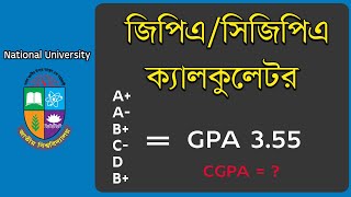 NU GPA Calculator Apps  How to Calculate GPACGPA Grading Point Bangla [upl. by Leaw]