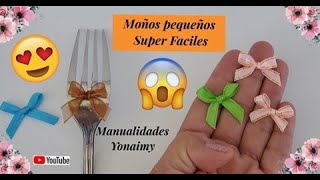 2 MANERAS SUPER 😲 FACILES DE HACER 🎀 MOÑOS PEQUEÑOS PERFECTOS 🎀 [upl. by Ahsuatan]