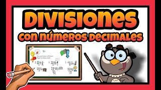 🔴 Como hacer DIVISIONES con DECIMALES PARA NIÑOS [upl. by Gnuj]