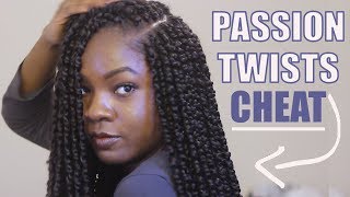 HOW TO Crochet Premade Passion Twist Onto Cornrows [upl. by Anaig]