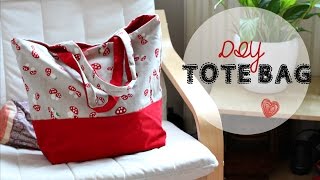 DIY Tote Bag  Beginners Sewing Tutorial [upl. by Morvin391]