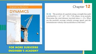 1214  Engineering Dynamics Hibbeler 14th Edition  Engineers Academy [upl. by Llenyr]