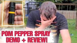 POM OC Pepper Spray Review  Tips amp Demonstration [upl. by Lancaster]