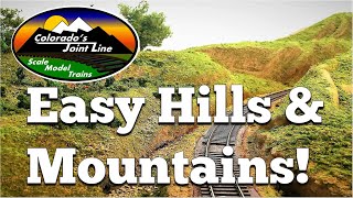 How to Make Easy Hills amp Mountains for Model Train Layouts and Dioramas [upl. by Eilime]