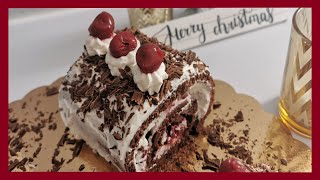 Bûche forêtnoire  Black Forest log 🎄🎄🎄 [upl. by Sucramrej]