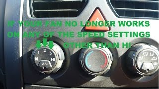 Holden Commodore VT VX VY VZ Fan Speed Repair Resistor Block Replacement  heater blower repair HD [upl. by Yorke674]