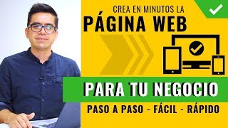 Cómo Crear Una Página Web para Mi Negocio ▶︎ Desde Cero Paso a Paso Profesional y Seguro 👌 [upl. by Felizio]