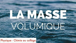 La masse volumique physiquechimie [upl. by Ahsiuqat]