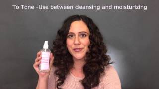 Rose Water Tutorial  How to use Rose Water as a Toner [upl. by Ian559]