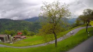 VILLARS  OLLON  AIGLE Bus Ride Switzerland [upl. by Eladnwahs]