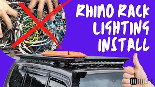 ROOF RACK LIGHTING INSTALL  Where are the cables [upl. by Xirdnek836]