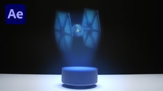 Star Wars Hologram Effect Tutorial  AFTER EFFECTS [upl. by Otxilac]