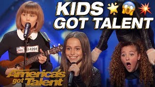 Grace VanderWaal Sofie Dossi And The Most Talented Kids Wow  America’s Got Talent [upl. by Dolf]