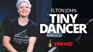 How to Play quotTiny Dancerquot by Elton John Easy Piano Tutorial [upl. by Griffith]