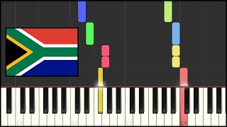 South Africa National Anthem Piano Tutorial [upl. by Baggott992]