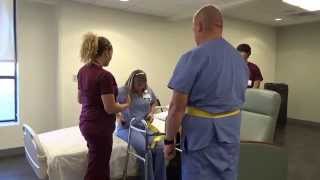 Physical Therapy Transfer Training  How To Transfer From Wheelchair To Bed [upl. by Reeve]