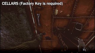 Factory Cellars Exit Location With Map  Escape From Tarkov [upl. by Marcelo995]