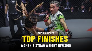 Top Womens Strawweight Finishes  ONE Highlights [upl. by Dera]