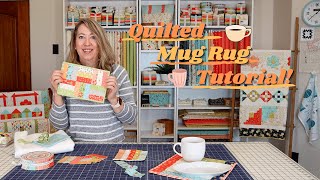 Quick Quilted Mug Rug Tutorial [upl. by Duma]