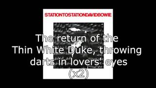 Station to Station  David Bowie  Lyrics [upl. by Muire]