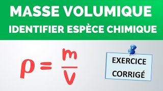 Comment calculer une MASSE VOLUMIQUE   PhysiqueChimie collège lycée [upl. by Ronny]