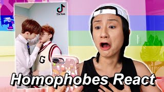 Homophobes React to Gay Tiktoks [upl. by Nnylamme92]