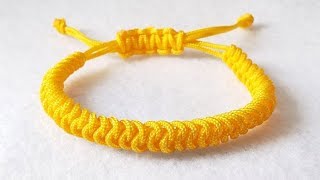 COMO HACER PULSERA DE NUDO DE SERPIENTE PARA REGALAR  SNAKE  DIY 2018  TUTORIAL [upl. by Ellehcirt321]