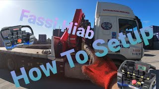 FASSI Hiab Setup How To  Outriggers  Crane  Hiab Unfold [upl. by Sissy]