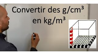 Masse volumique convertir des gcm³ en kgm³ [upl. by Brandy]