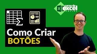 Como CRIAR BOTÕES com FORMAS no EXCEL [upl. by Elleon]