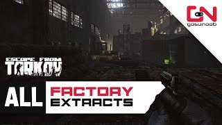 All Factory Extracts Locations  All PMC and SCAV Exits  Escape from Tarkov Beginners Guide [upl. by Agueda645]