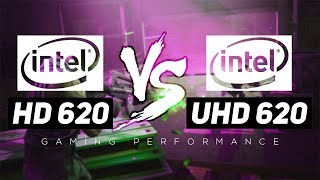 Intel HD 620 VS Intel UHD 620  Gaming Performance [upl. by Alyt]