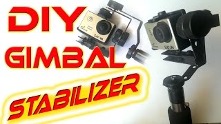 5 Gimbal Action Camera stabilizer  homemade tutorial DIY [upl. by Etterraj922]