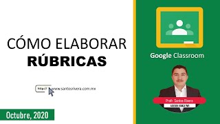 Cómo crear RÚBRICAS en Google Classroom 2020 [upl. by Anirbed]