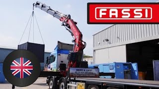 Fassi truck crane F820RA 6legged 360° lifting [upl. by Iralav]