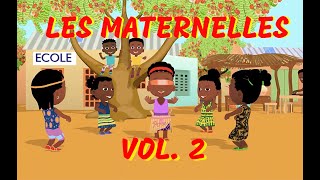 LES MATERNELLES vol2  35mn de comptines africaines avec paroles [upl. by Niltac421]