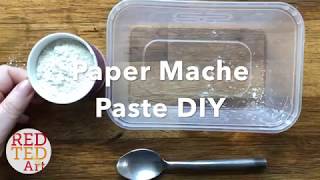 How to make Paper Mache Paste without glue  Fast Easy ONLY TWO INGREDIENTS Papier Mache Recipe [upl. by Niwdog949]